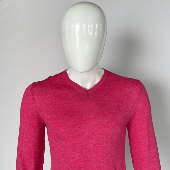 Hugo Boss Slim Fit Pink Sweater Size Large - Picture 4 of 14